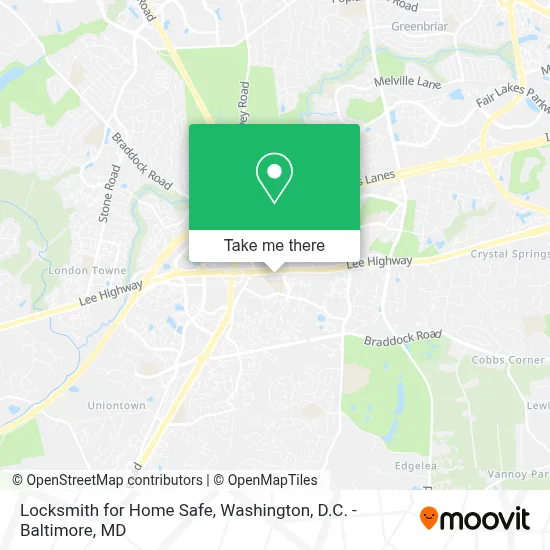 Locksmith for Home Safe map