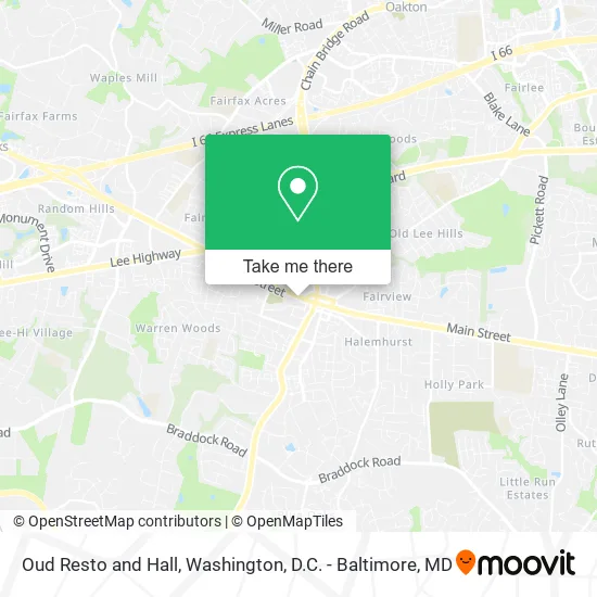 Oud Resto and Hall map