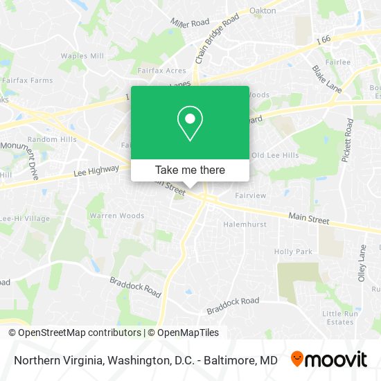 Northern Virginia map