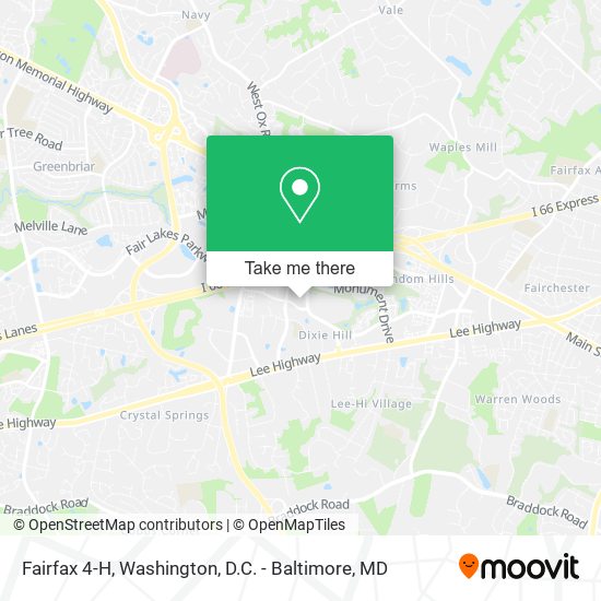 Fairfax 4-H map