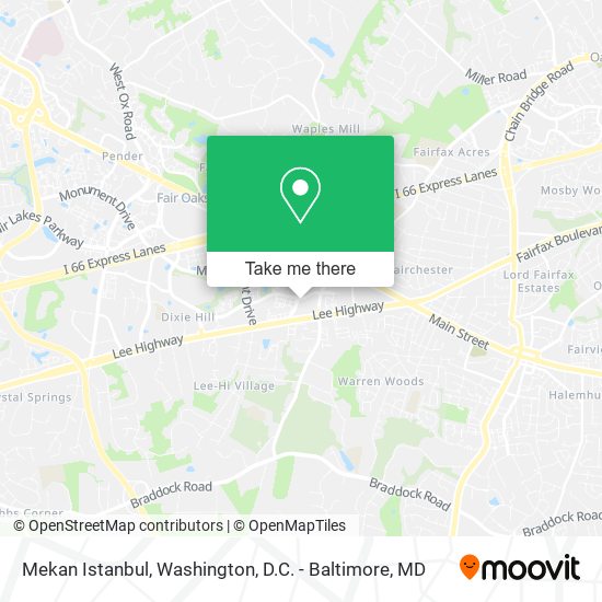 Mapa de Mekan Istanbul