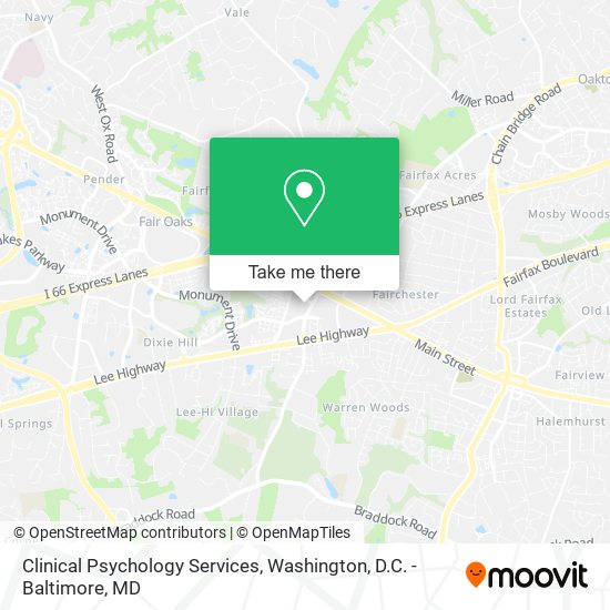 Clinical Psychology Services map