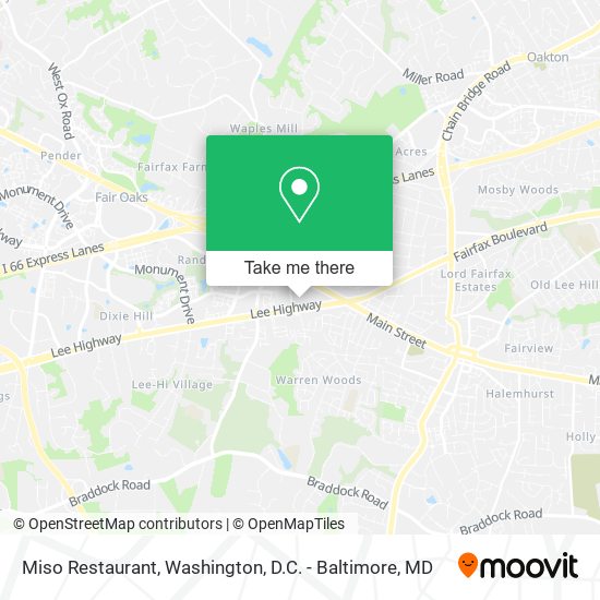 Mapa de Miso Restaurant