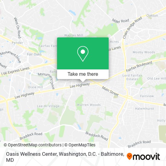 Oasis Wellness Center map