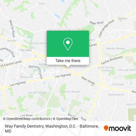 Way Family Dentistry map