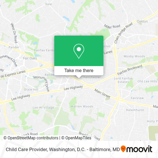 Child Care Provider map