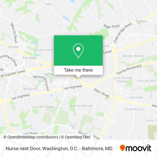 Nurse next Door map