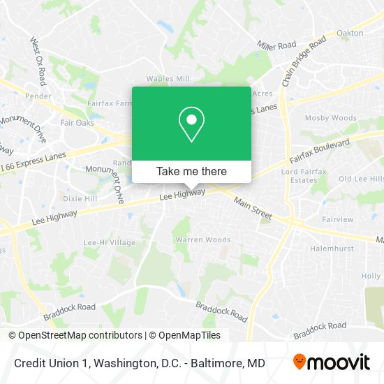 Credit Union 1 map