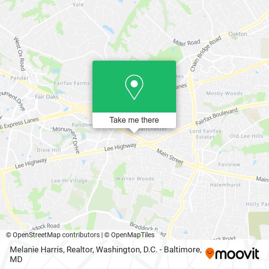 Melanie Harris, Realtor map