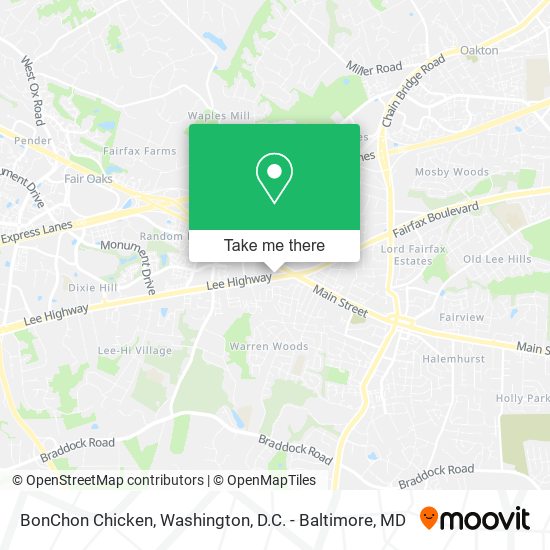 BonChon Chicken map