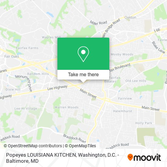 Mapa de Popeyes LOUISIANA KITCHEN