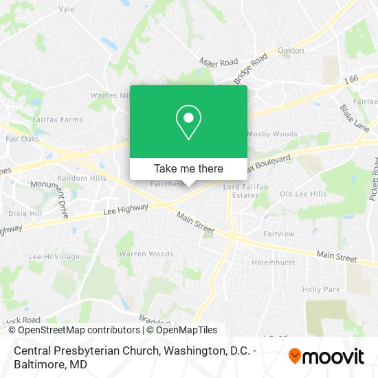 Mapa de Central Presbyterian Church