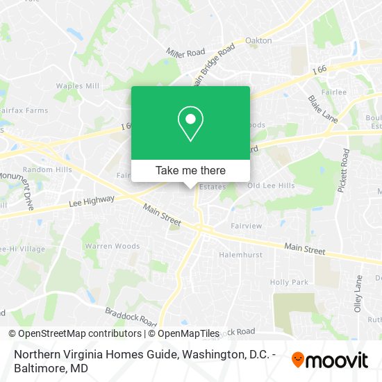 Mapa de Northern Virginia Homes Guide