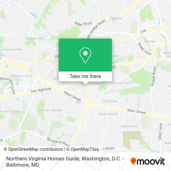 Northern Virginia Homes Guide map