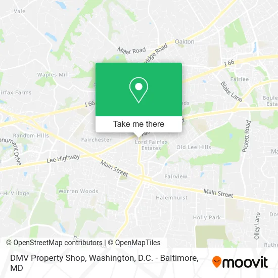 DMV Property Shop map