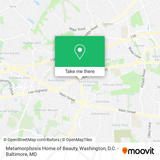 Metamorphosis Home of Beauty map