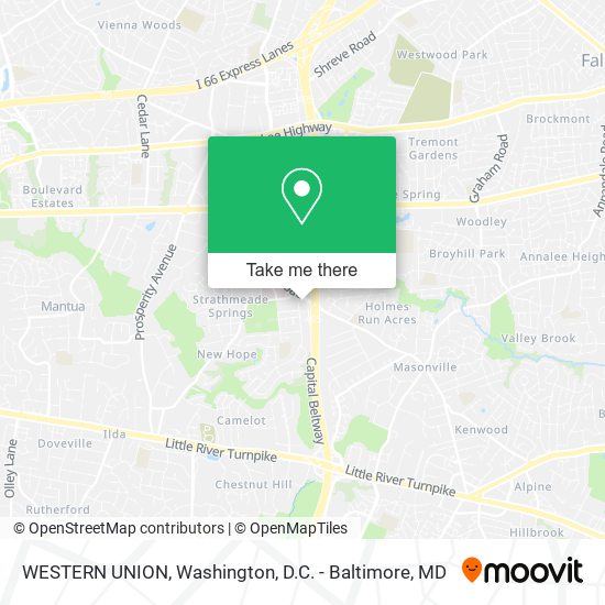 WESTERN UNION map
