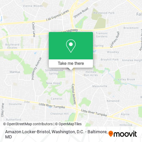 Amazon Locker-Bristol map