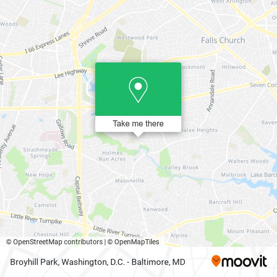 Broyhill Park map