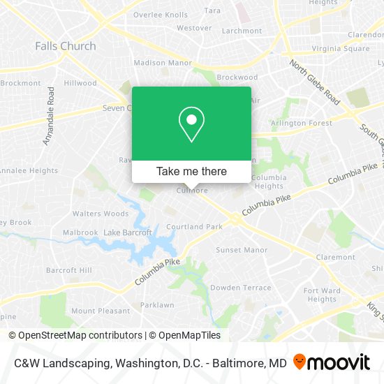 C&W Landscaping map