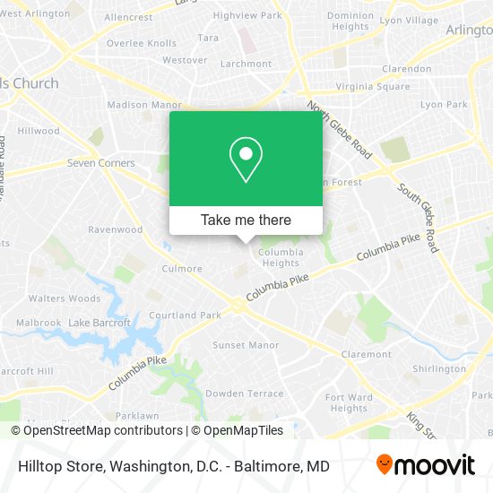Hilltop Store map