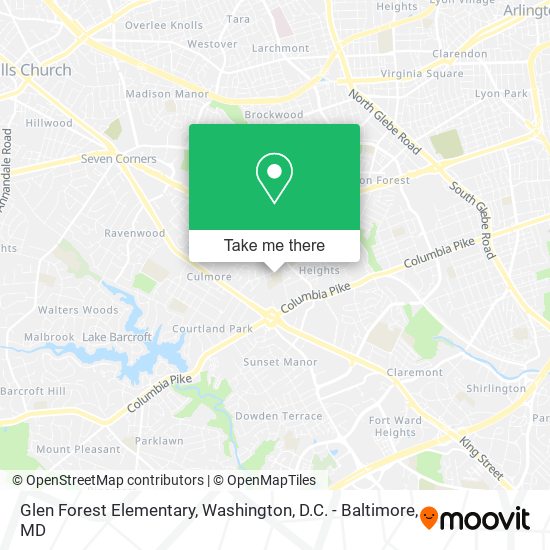 Mapa de Glen Forest Elementary