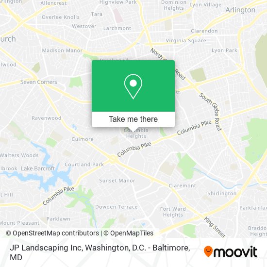 JP Landscaping Inc map