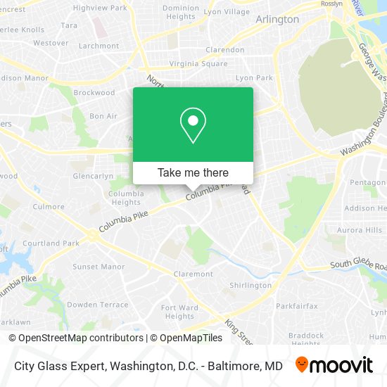 City Glass Expert map