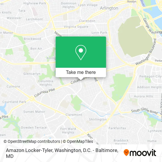 Amazon Locker-Tyler map