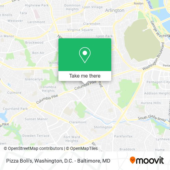 Mapa de Pizza Boli's