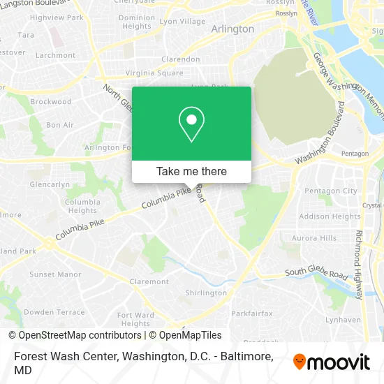 Forest Wash Center map