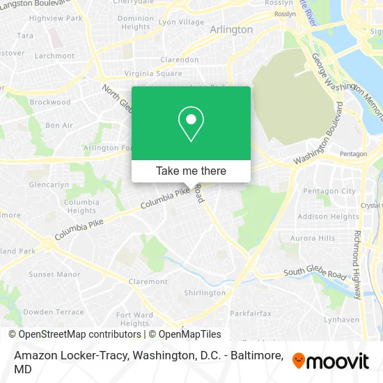 Amazon Locker-Tracy map