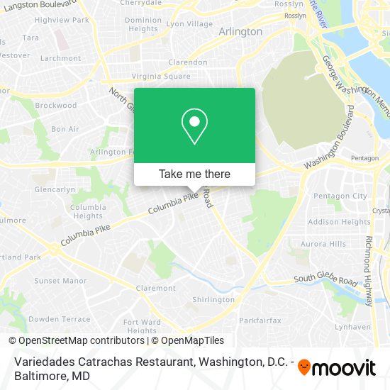 Mapa de Variedades Catrachas Restaurant