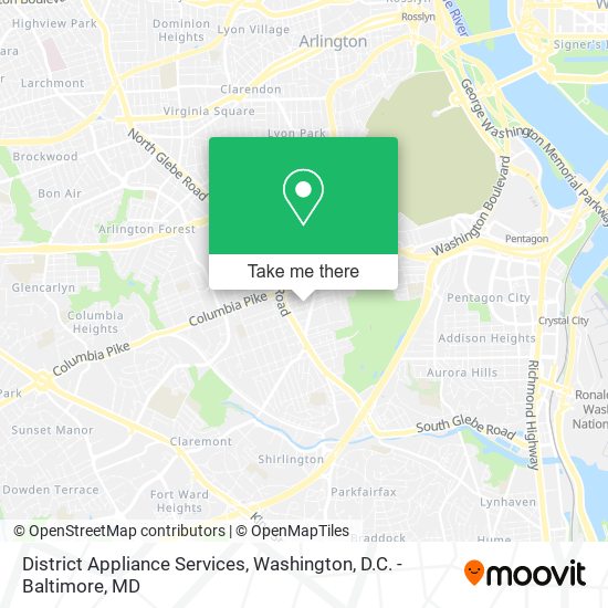 Mapa de District Appliance Services