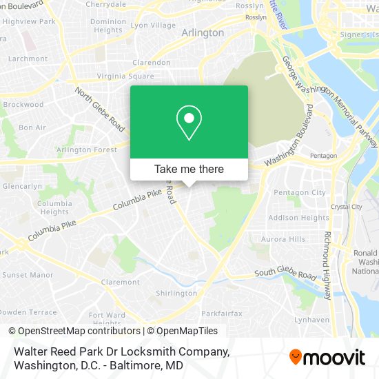 Walter Reed Park Dr Locksmith Company map