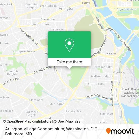 Arlington Village Condominium map