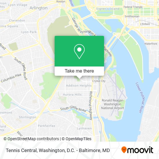 Tennis Central map