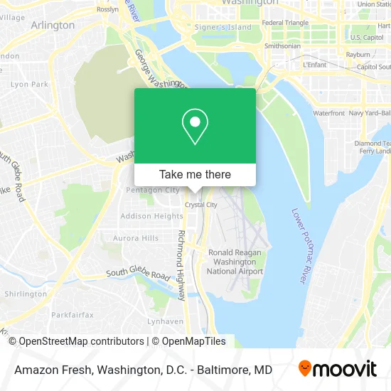 Amazon Fresh map
