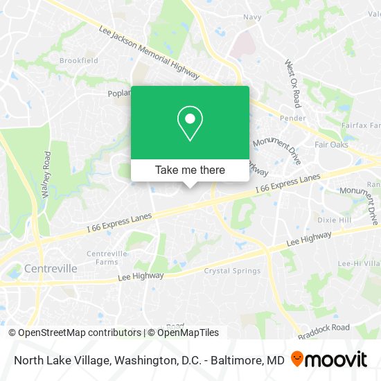 North Lake Village map