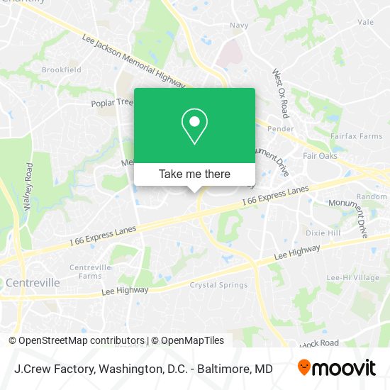 J.Crew Factory map