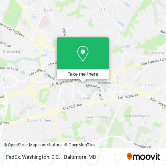 Mapa de FedEx