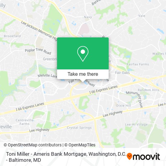 Toni Miller - Ameris Bank Mortgage map