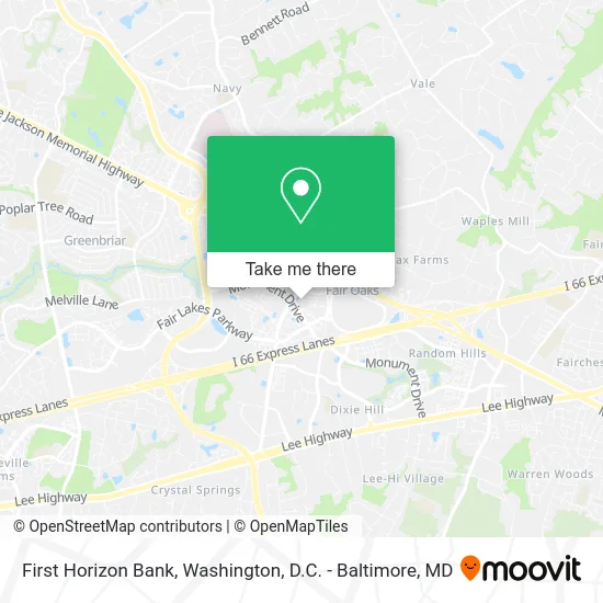 First Horizon Bank map