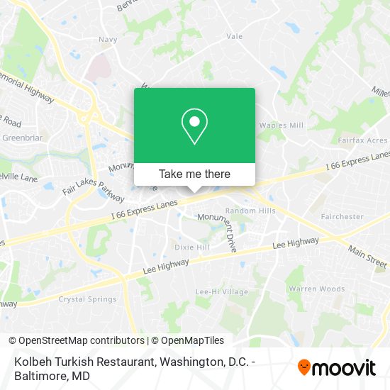 Kolbeh Turkish Restaurant map