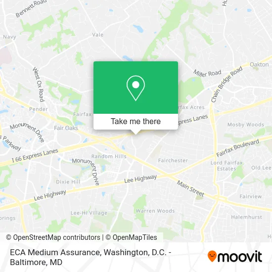 ECA Medium Assurance map