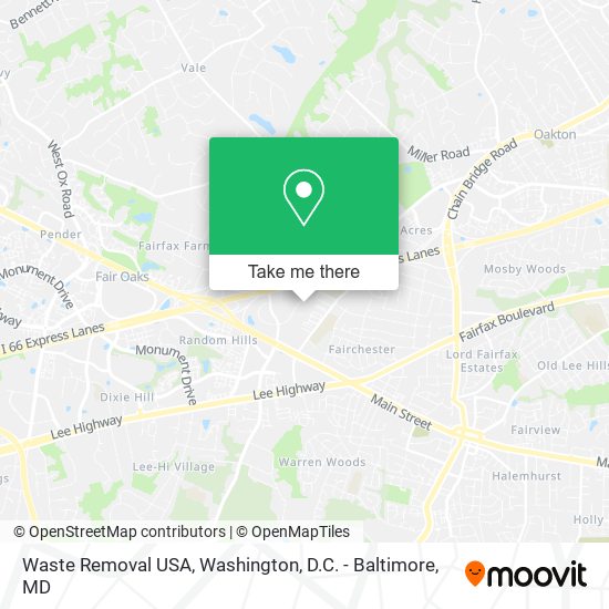 Waste Removal USA map