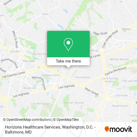 Horizons Healthcare Services map