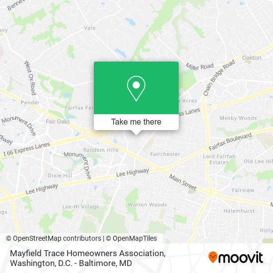 Mayfield Trace Homeowners Association map