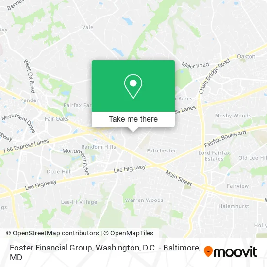 Mapa de Foster Financial Group