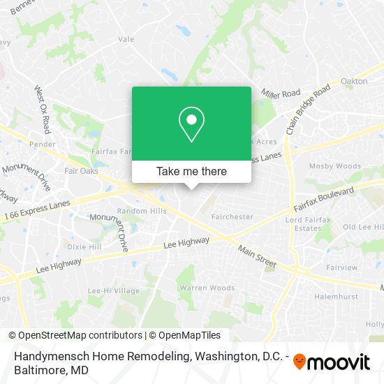 Handymensch Home Remodeling map